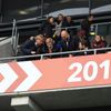 Osobnosti na zápase nadstavby Slavia - Plzeň: Radek Bejbl, Martin Latka, Karol Kisel