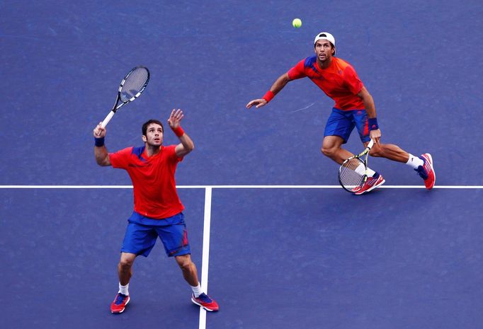 Fernando Verdasco a David Marrero na turnaji masters v Šanghaji (2013)