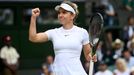 Simona Halepová postoupila do semifinále Wimbledonu 2022