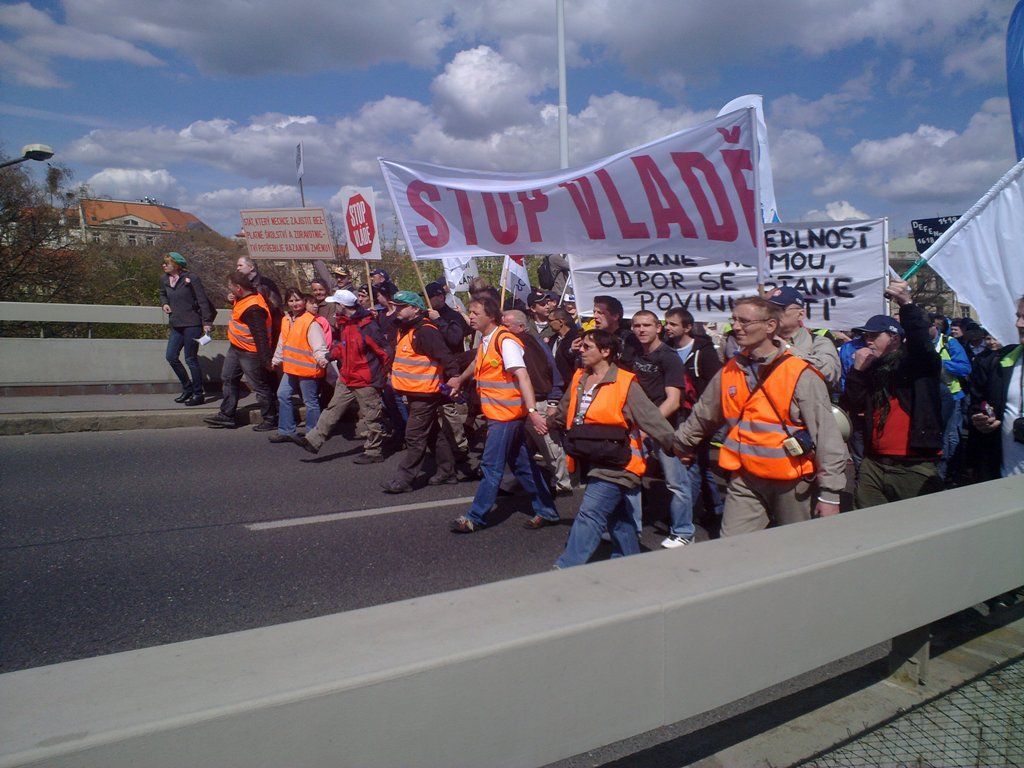 Demonstrace proti vládě