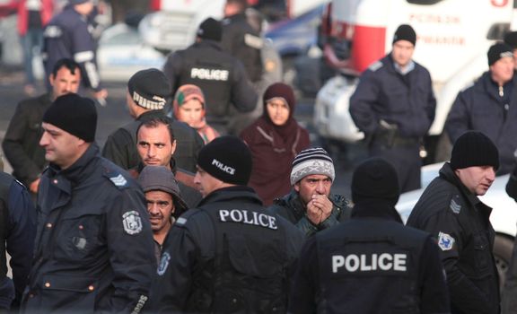 Vzpoura uprchlíků se neobešla bez policejního zásahu.