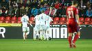 Česko-Lotyško: radost Lotyšska z gólu na 0:1