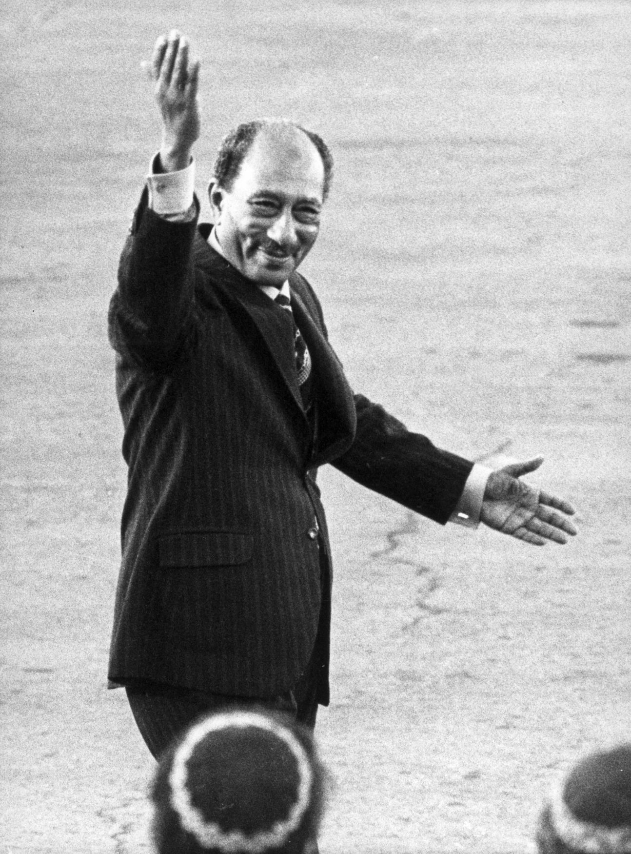 Bývalý egyptský prezident Anvar Sadat.