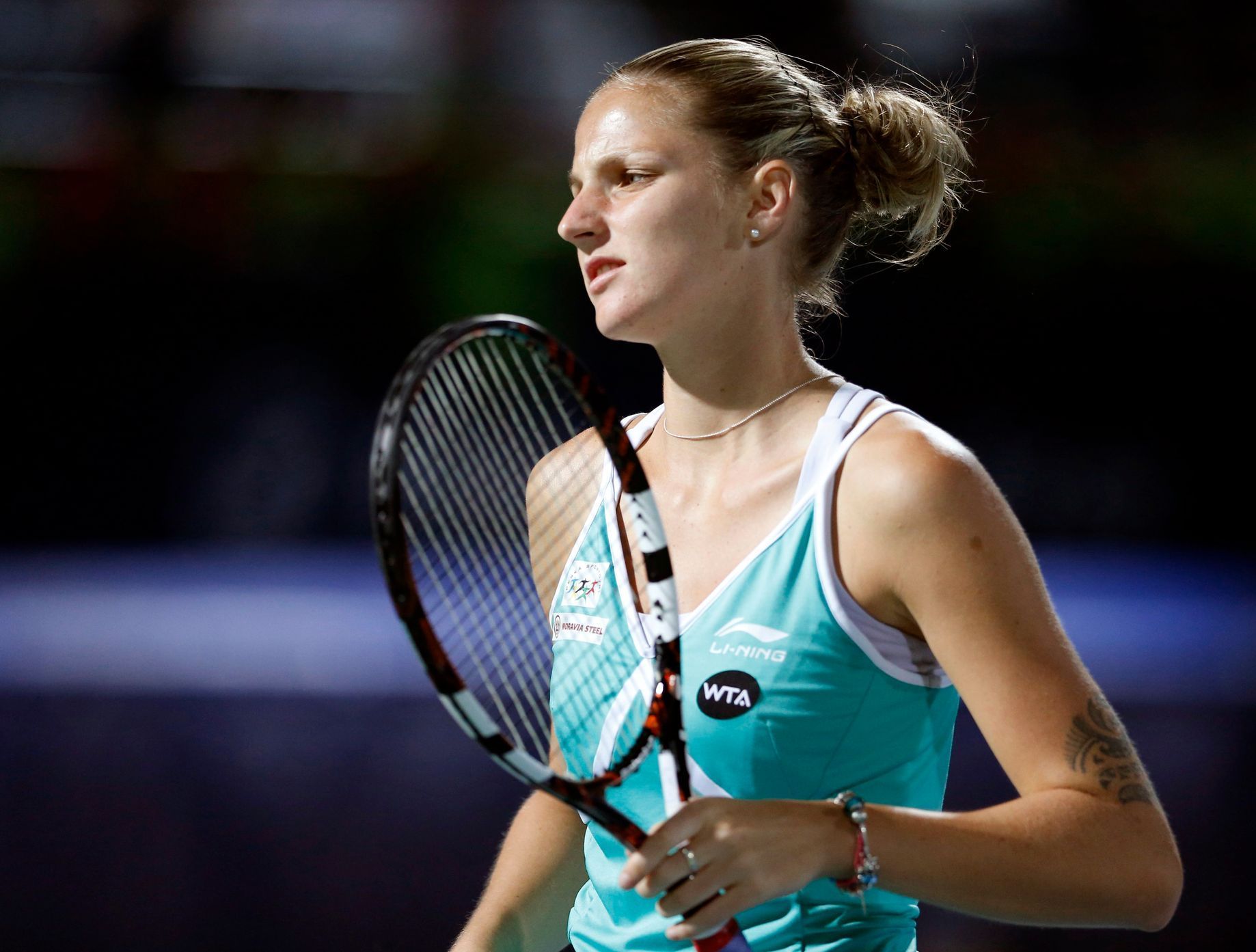 Karolína Plíškova ve finále turnaje v Dubaji 2015