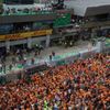 Fanoušci Maxe Verstappena při GP Rakouska F1 2022