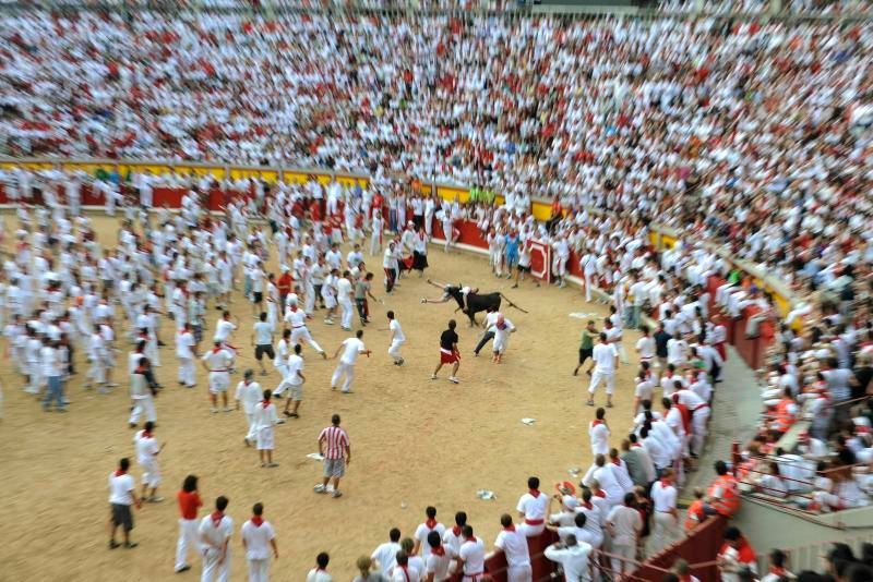 Běh s býky - španělská Pamplona