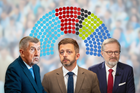 Průzkum průzkumů: Bitcoinová kauza má první oběť. Ovšem koalice Spolu to není