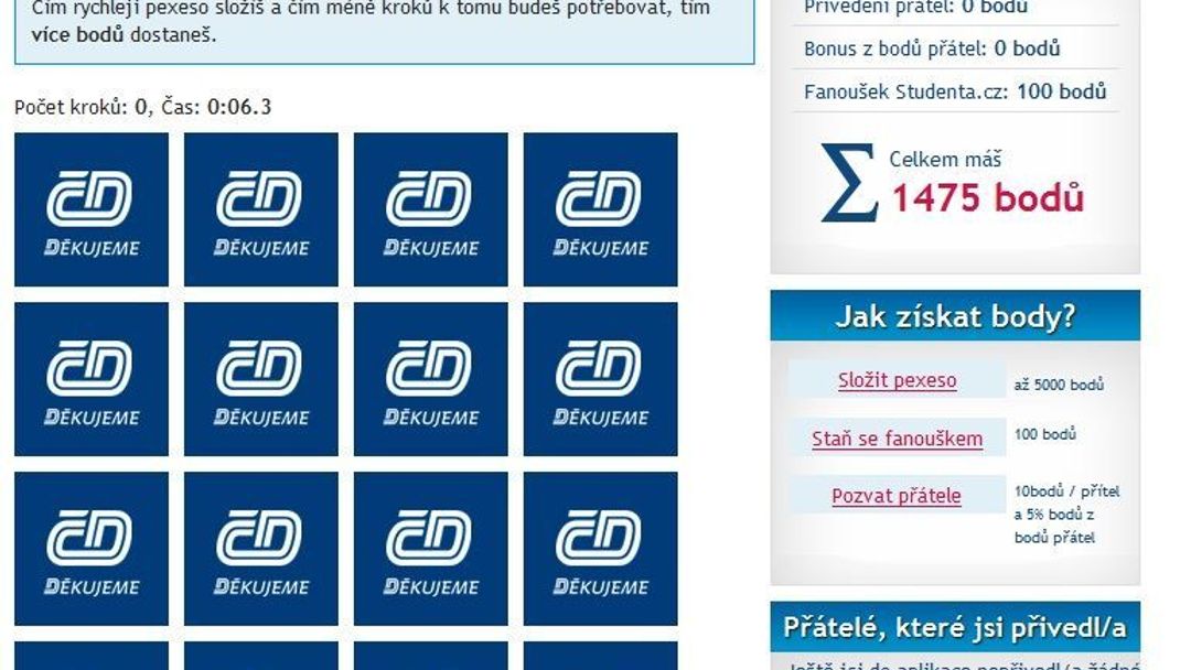 Zapojte se do soutěže o cestování zdarma po celé ČR: Každý týden jeden výherce!