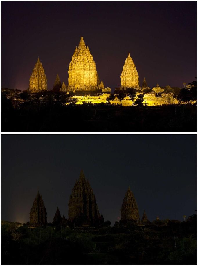 Chrám Prambanan v indonéské Yogyakartě.