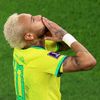 Neymar slaví gól v osmifinále MS 2022 Brazílie - Jižní Korea
