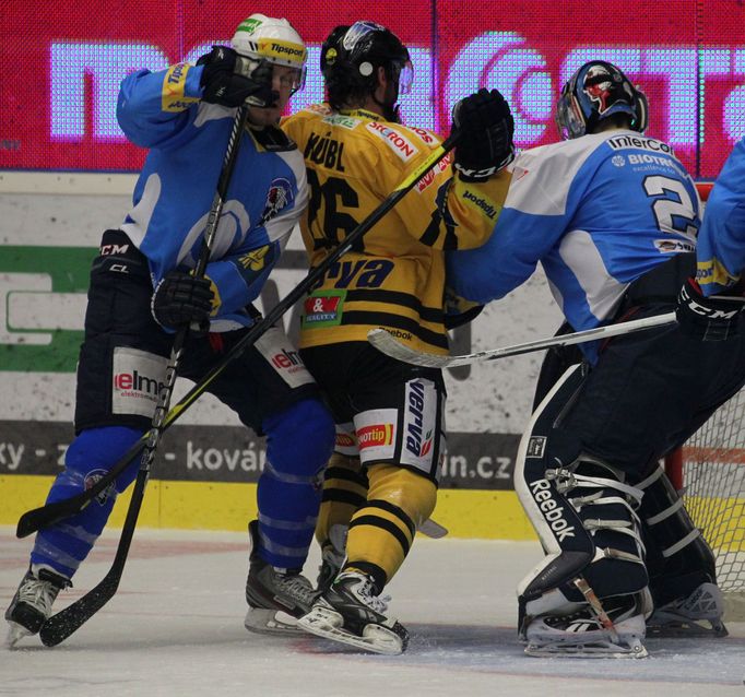 Hokej, extraliga, Plzeň - Litvínov: Hübl a Mazanec