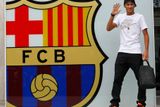 Už za hodinu se objevil Neymar v tréninkovém centru Barcelony, kde se setkal například i s basketbalistou Marcelem Huertasem.