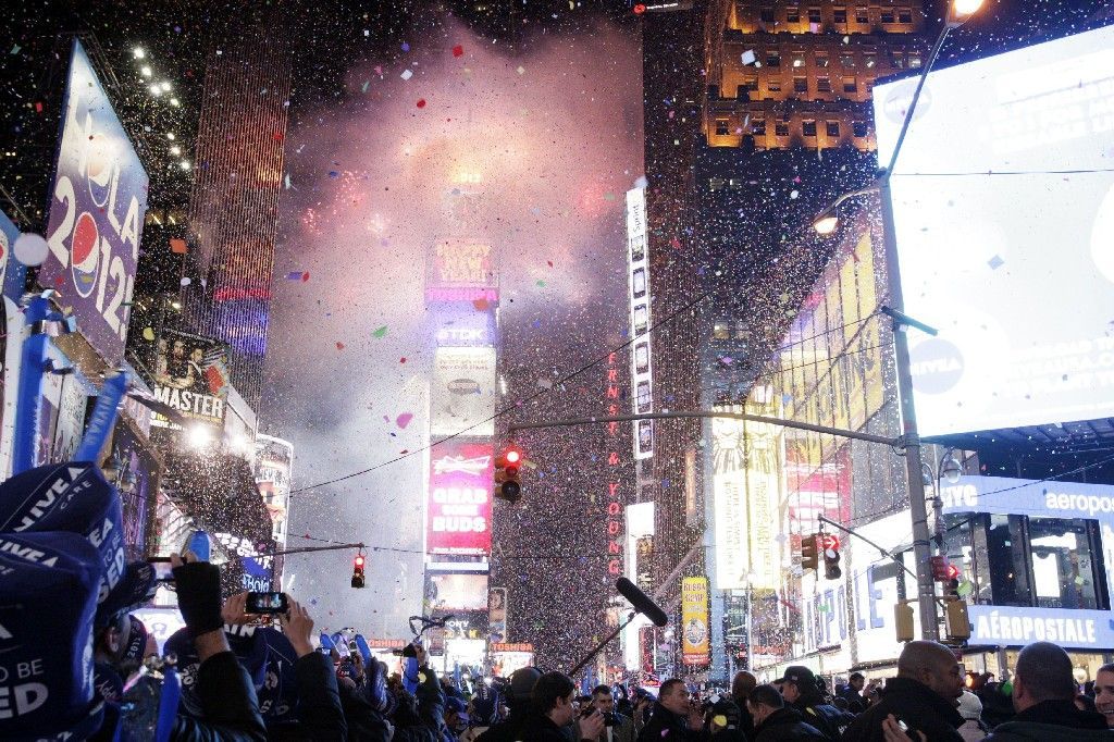 Tak svět vítá rok 2012 - Times Square - USA