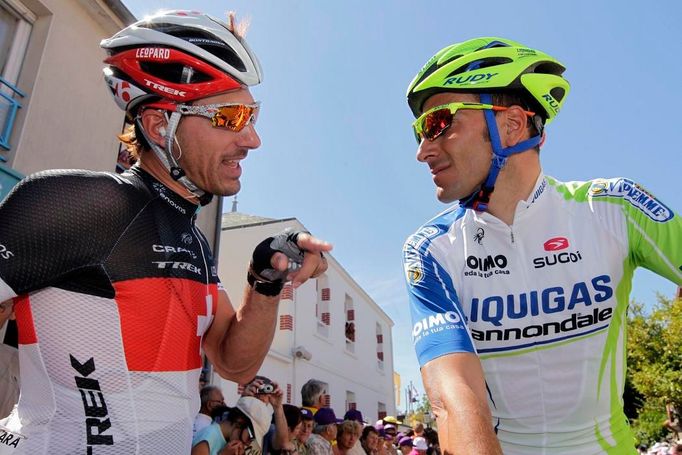 Fabian Cancellara a Ivan Basso