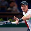 Tomáš Berdych v souboji s Kevinem Andersonem na masters v Paříži