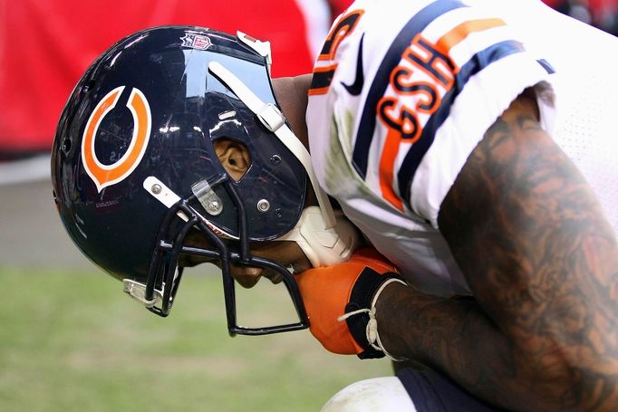 Brandon Marshall z Chicaga předvádí to pravé předvánoční usebrání.