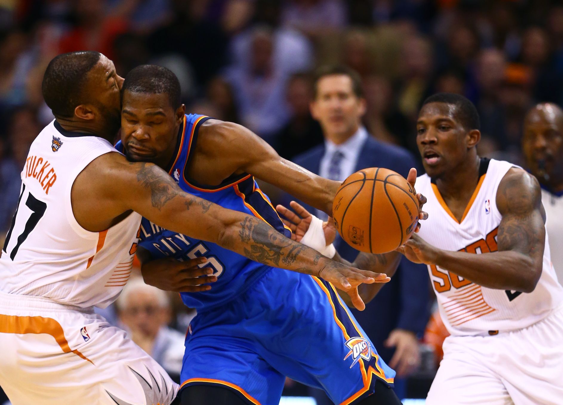 NBA: Oklahoma City Thunder At Phoenix Suns (Kevin Durant) - Aktuálně.cz