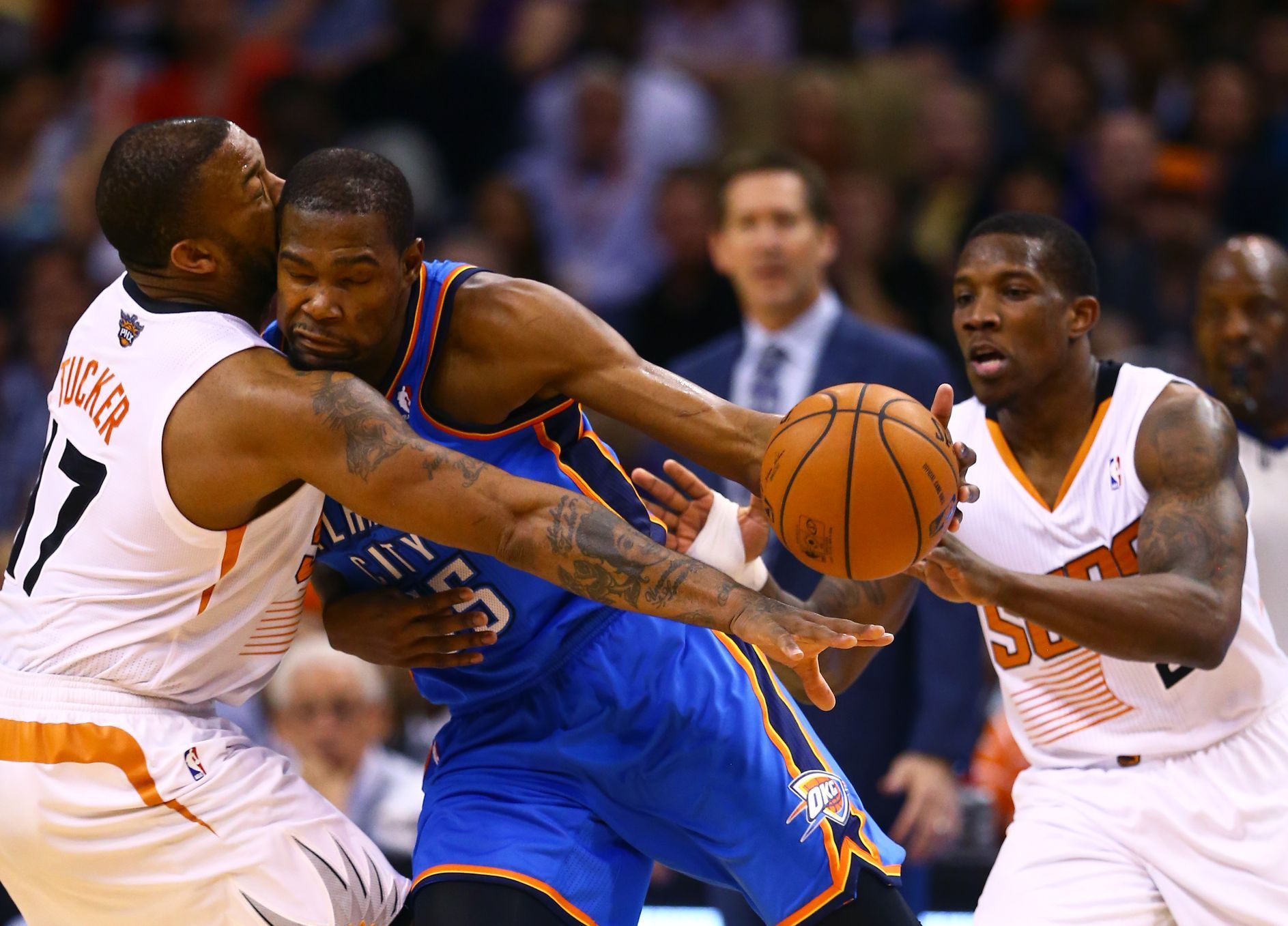 NBA: Oklahoma City Thunder at Phoenix Suns (Kevin Durant)