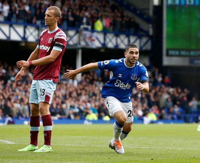 Everton - West Ham (Tomáš Souček, Neal Maupay)