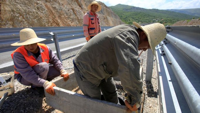 Stavbu dálnice v Černé Hoře prováděla čínská firma.