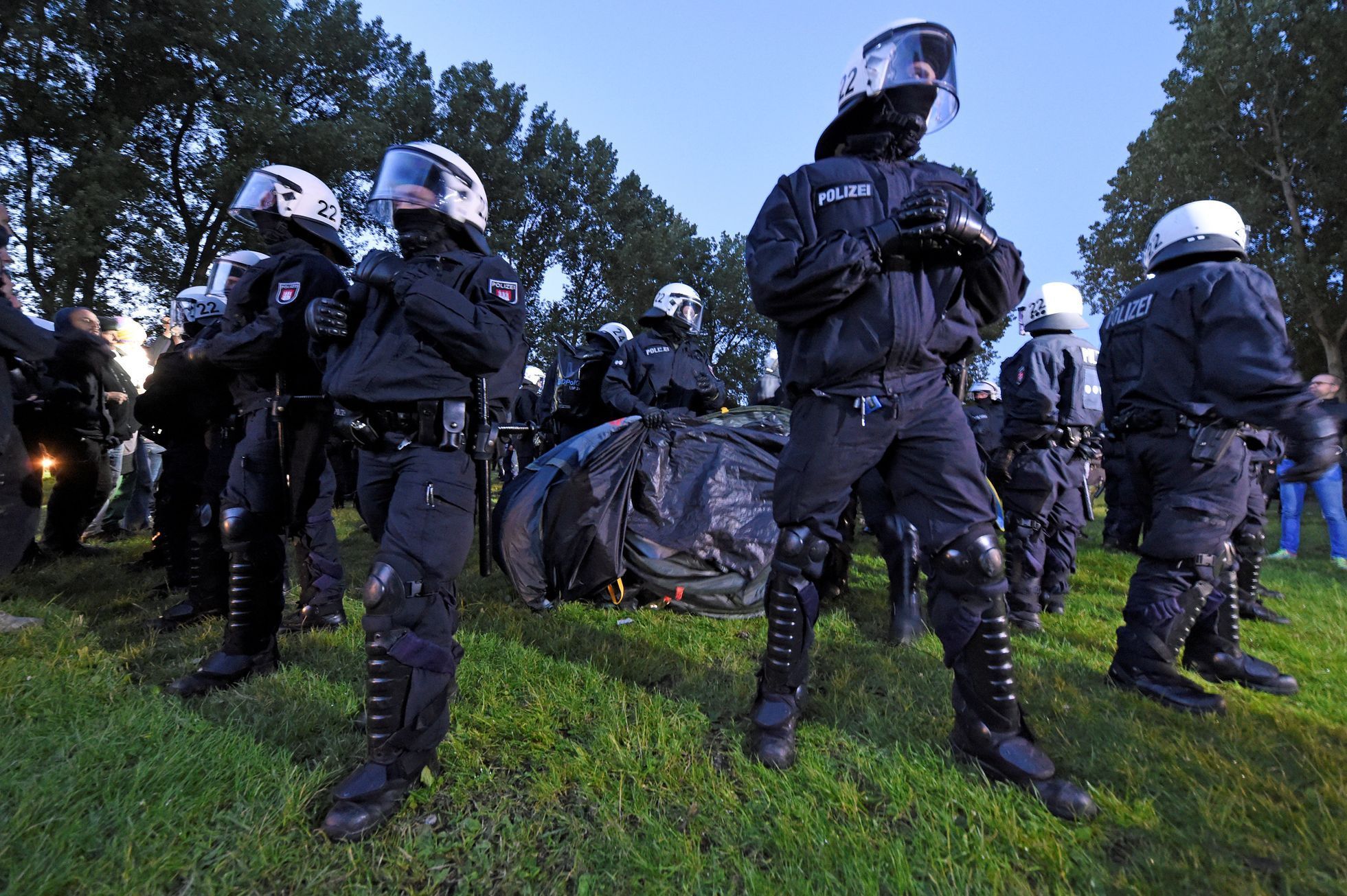 Protesty proti G20 v Hamburku, červenec 2017