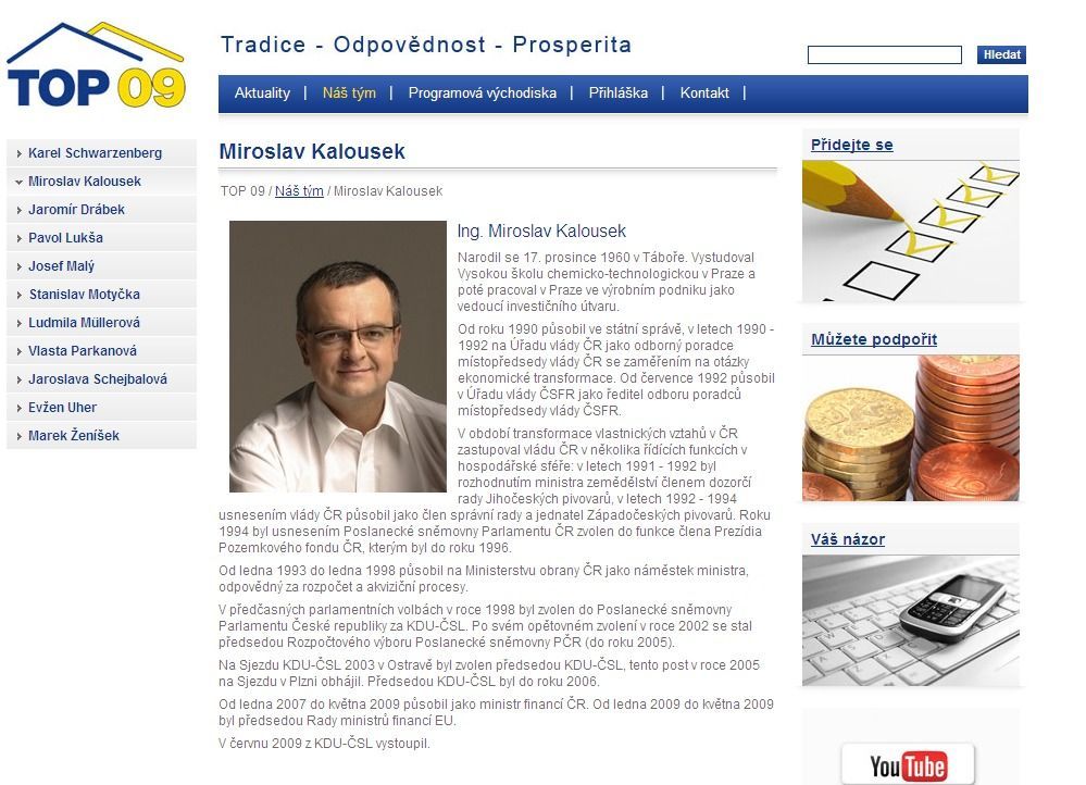 Top 09: Miroslav Kalousek