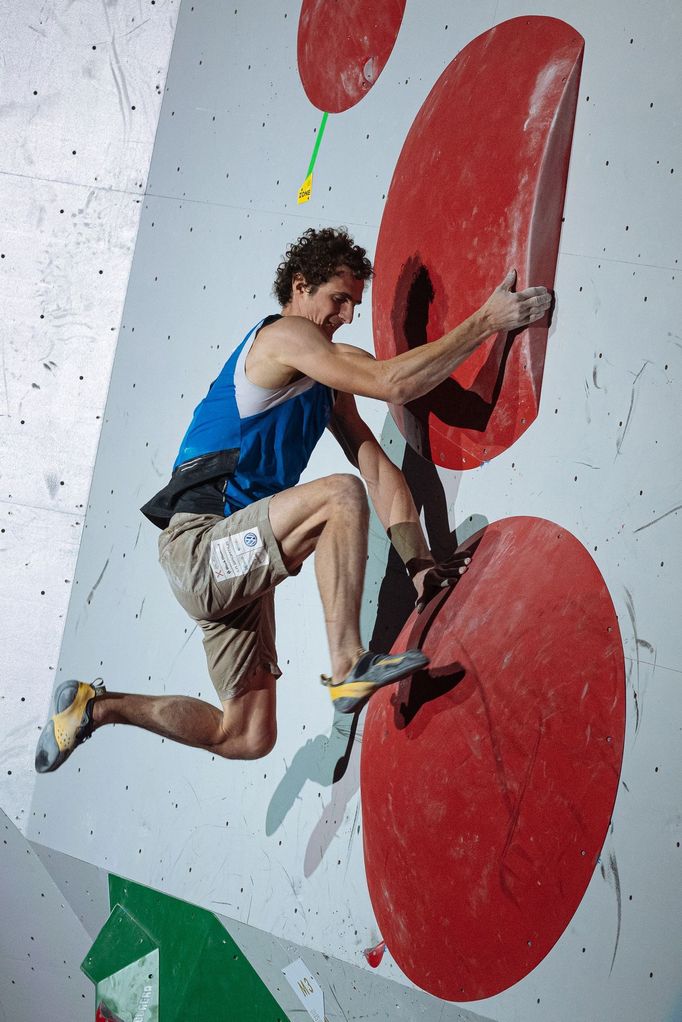 Adam Ondra v akci.