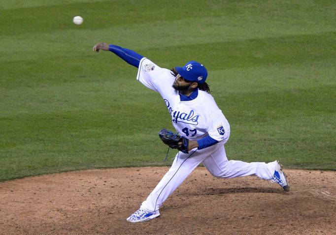 MLB:  Johnny Cueto (Kansas City Royals)