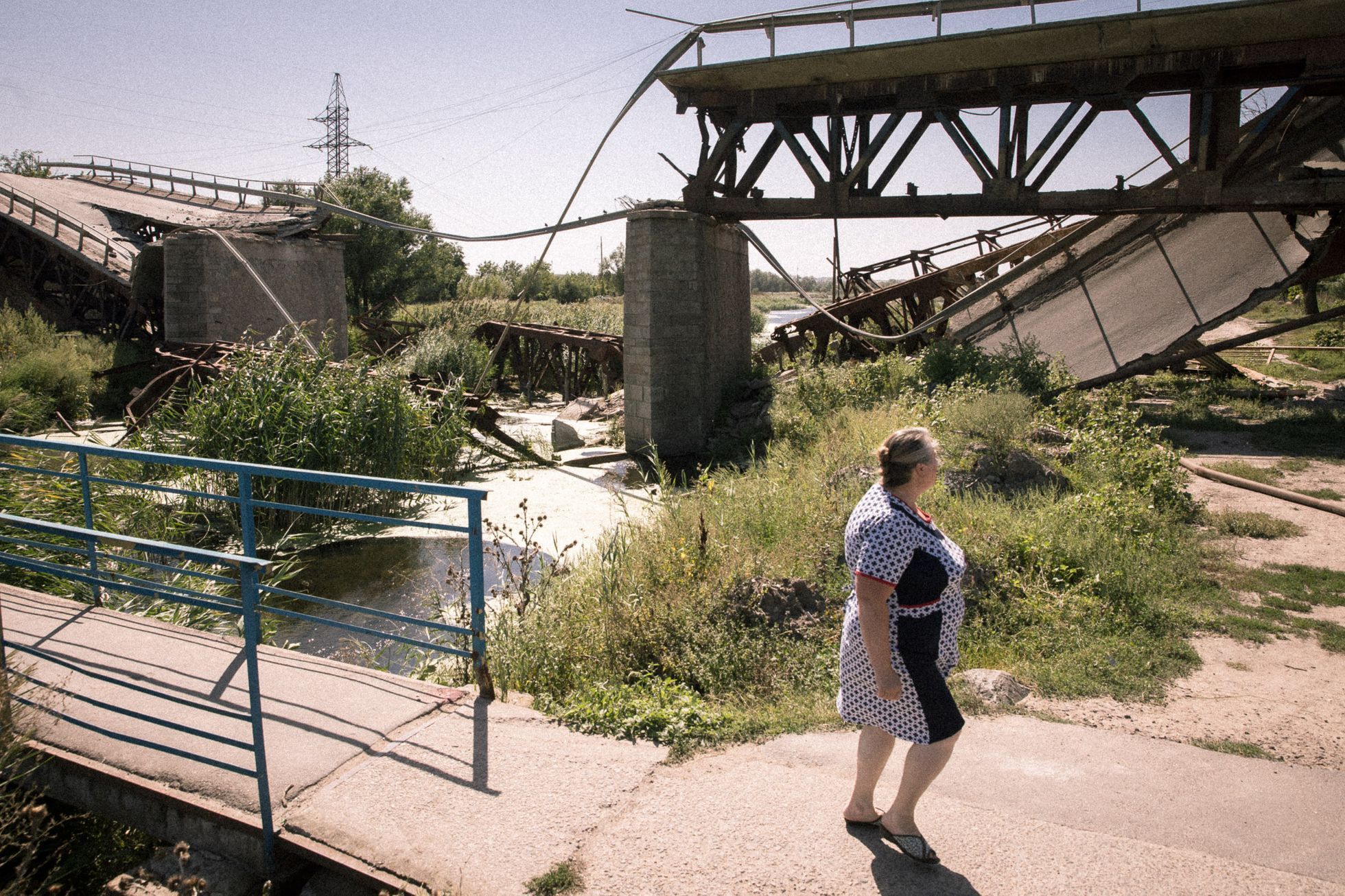 Voznesensk, jih Ukrajiny, válka na Ukrajině, zničený most