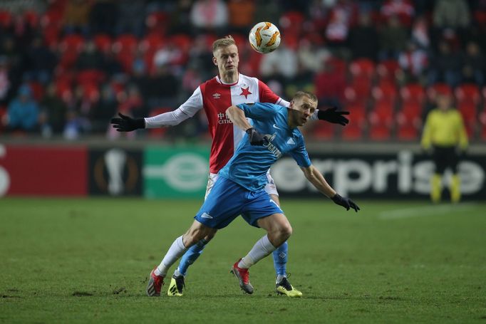 fotbal, Evropská liga 2018/2019, Slavia Praha - Zenit Petrohrad, Jaroslav Zelený