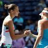 Karolína Plíšková a Jennifer Bradyová na US Open 2017
