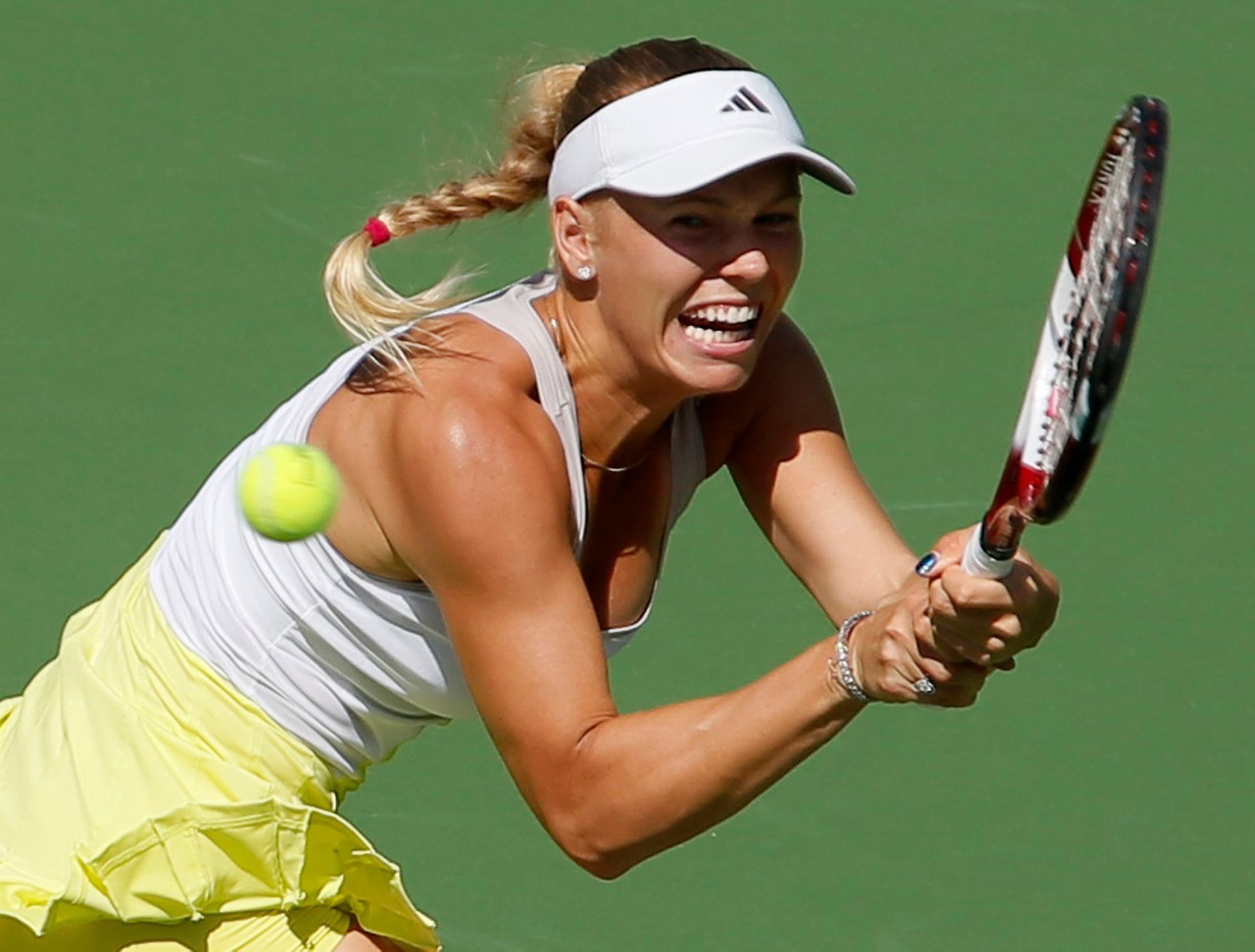 Dánská tenistka Caroline Wozniacká na turnaji v Indian Wells