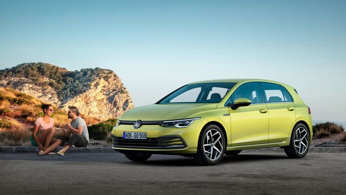 Nový Volkswagen Golf osmé generace, ilustrační foto.