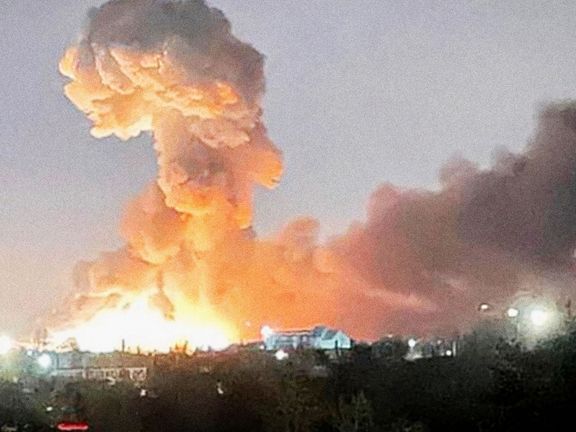 Exploze v Kyjevě.