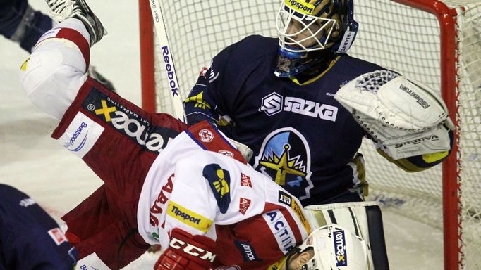 Hokej, extraliga: Kladno - Slavia Praha: Jan Chábera