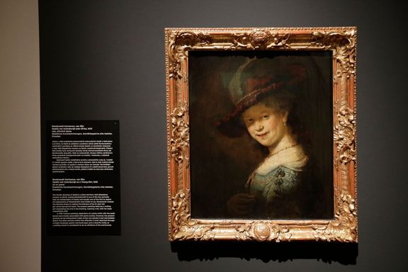 Rembrandt: Saskia von Uylenburgh jako dívka, 1633. Jedna z prvních podobizen jedenadvacetileté dívky, tehdy ještě malířovy nastávající manželky.