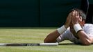 Djokovič vs. Del Potro, semifinále Wimbledonu 2013.