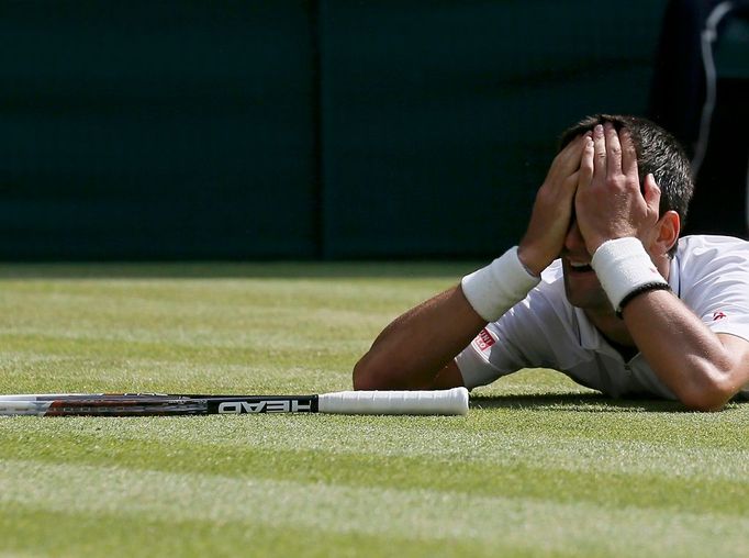 Djokovič vs. Del Potro, semifinále Wimbledonu 2013.