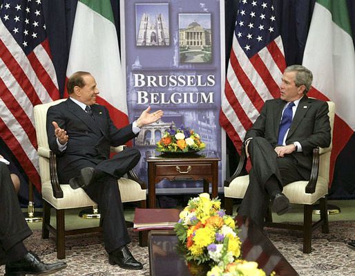 Berlusconi - Bush