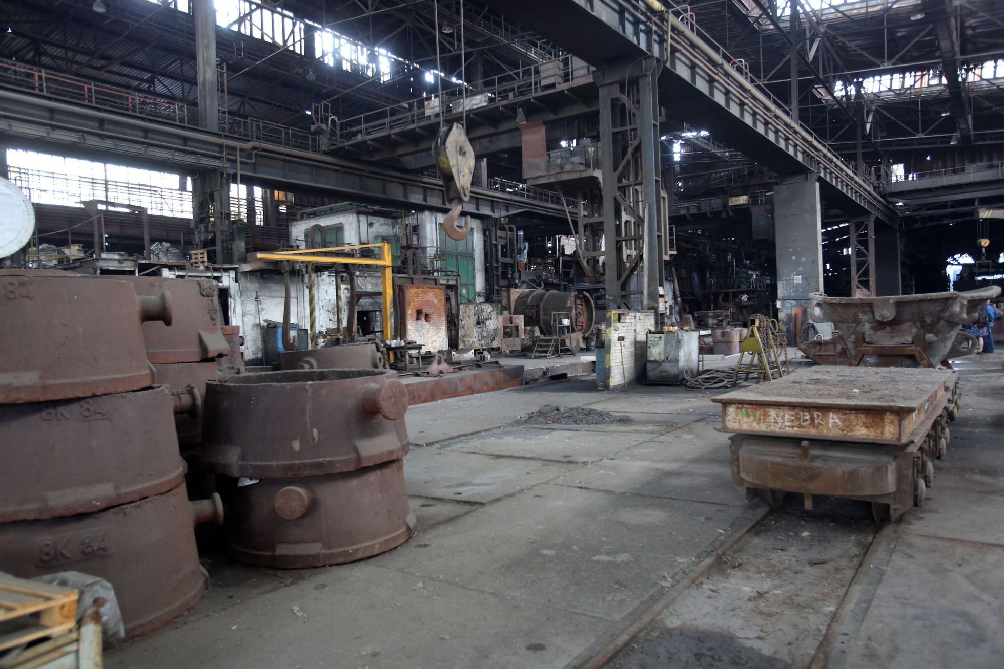Zavřená ocelárna Poldi