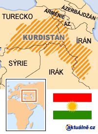 Mapa Kurdistán