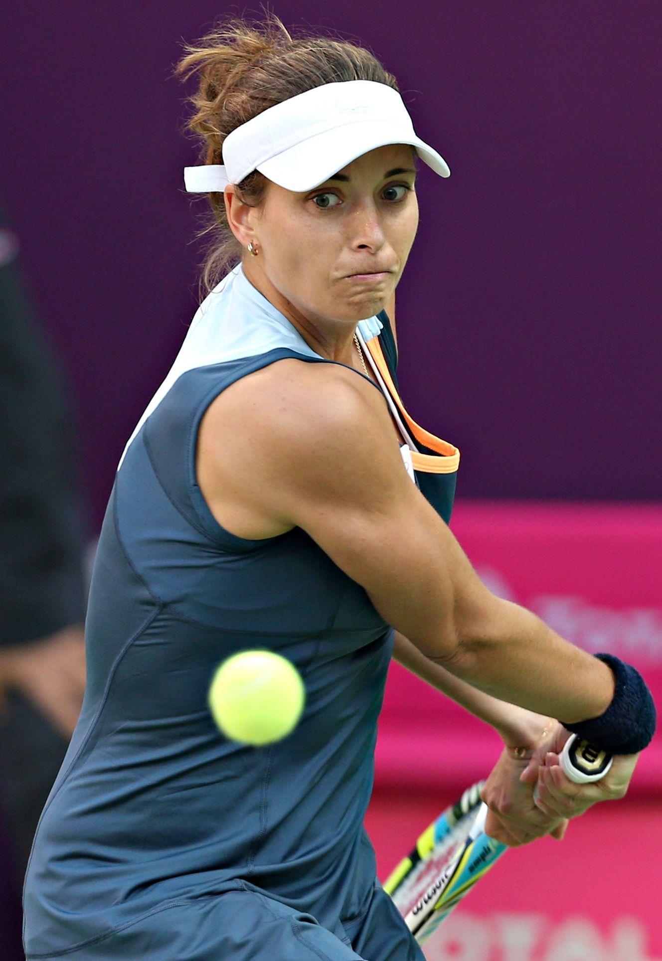 Petra Cetkovská na turnaji v Dauhá 2014