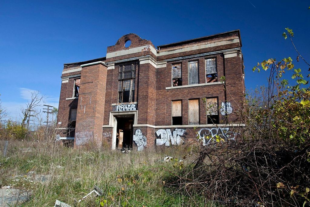 Fotogalerie: Zkrachovalé město Detroit