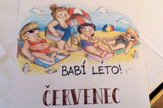 Z kalendáře nevidomé karikaturistky Marie Jansové.