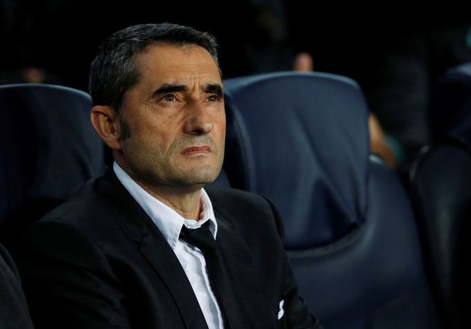 Ernesto Valverde před zápasem LM Barcelona - Slavia Praha