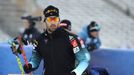 Trénink biatlonistů před stíhacím závodem v Novém Městě na Moravě 2018: Martin Fourcade