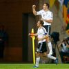 Philipp Lahm (dole) a Miroslav Klose slaví gól během utkání Německo - Řecko ve čtvrtfinále Eura 2012