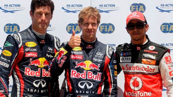 Vettel vyhrál kvalifikaci před Webberem a Hamiltonem.