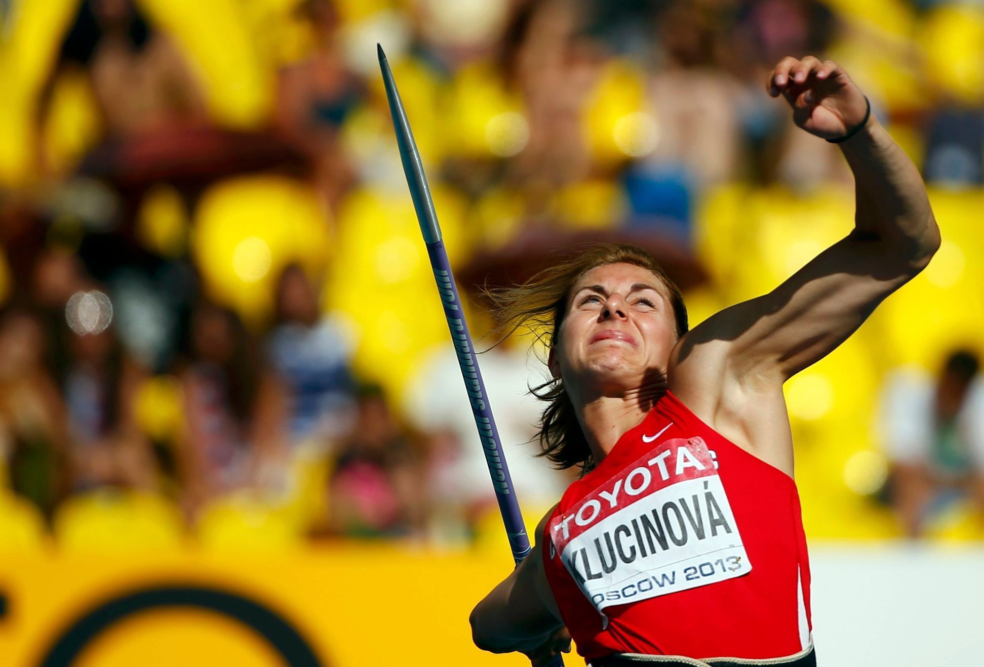 MS v atletice 2013, sedmiboj - oštěp: Eliška Klučinová