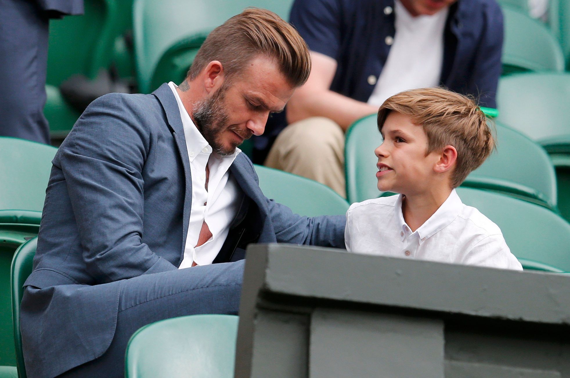 Wimbledon 2015: David Beckham se synem Romeem